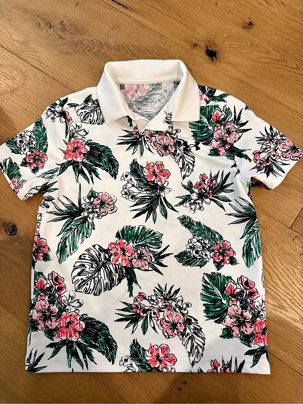 NWOT Under Armour Floral Golf Shirt